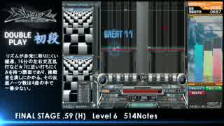 【beatmaniaIIDX SINOBUZ】　段位認定　DP初段