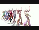 【MMD】 極楽浄土  はち人   初音ミク  巡音ルカ  よわね ハク  ルオ・テンイ