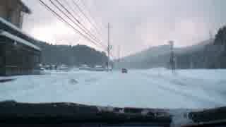 【車載動画】雪の国道158号(1)【雪道】