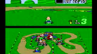 スーファミ　マリオカート　キノコカップ