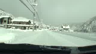 【車載動画】雪の国道158号(3)【雪道】