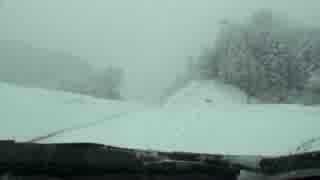 【車載動画】雪の国道158号(4)【雪道】