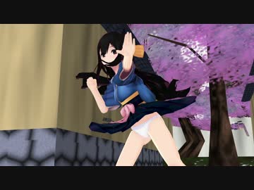 【MMD】神風が防御力の超弱いミニスカートでトキヲ・ファンカを踊る