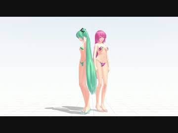 【MMD】そ子さんテスト動画#4 る子さんとみ子さんでmagnet