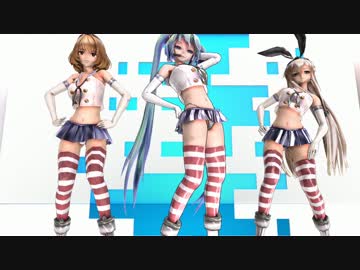 【MMD】島風STEP多人数Ver60fps【紳士向け】