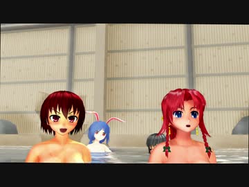 【東方MMD紙芝居】門番と生首と温泉