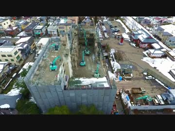 心霊･廃墟空撮シリーズ「弥彦観光ホテル」解体現場を空撮してみた件っ!