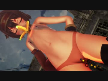 【R-18:MMD】ぺったんな秀吉♀にピアスとバナナ（萌王Ex）