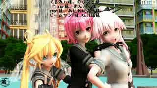 【MMD艦これ】阿武隈さんと鬼怒さんできょうもハレバレ
