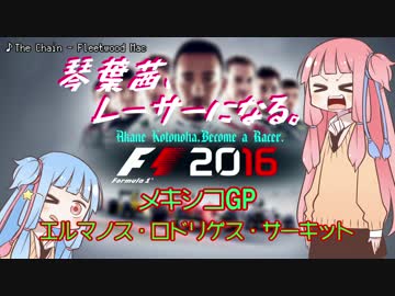【F1 2016】琴葉茜、レーサーになる。メキシコGP【VOICEROID実況】