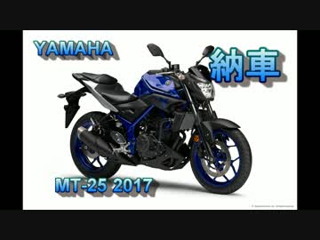 【納車】MT-25 2017【買ってみた】