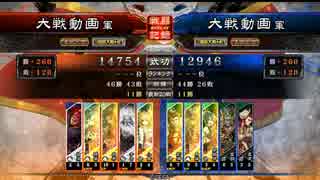 【三国志大戦】5枚身代わり呂布　VS　白銀入り大徳【会話字幕付き】