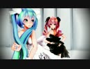 【MMD】Tda式改変ミクさんテトさんで「ハロ／ハワユ」