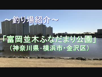 釣り場紹介 その2（富岡並木ふなだまり公園）