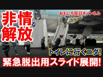 【韓国の飛行機でまた非常口解放】 ちょっとトイレと間違っただけニダ！