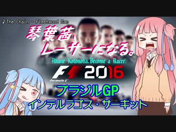 【F1 2016】琴葉茜、レーサーになる。ブラジルGP【VOICEROID実況】
