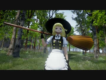 魔理沙のタイムアタック(Unreal Engine4)