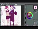 【魔女っ子】厚塗り風メイキング【描くよ】
