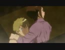 半裸の高石タケルに受け止められる八神ヒカリ