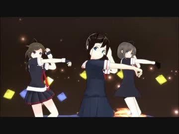 【MMD艦これ】(時雨3人) ECHO