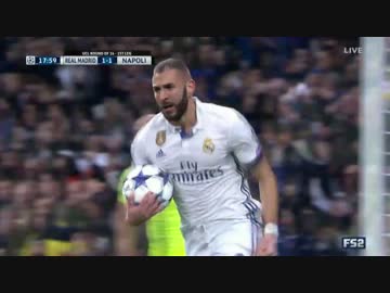 CL16/17 レアル・マドリード vs SSCナポリ ハイライト。