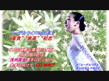 浅田真央  「エーデルワイス」 ～ わが “真央” に祝福あれ！ 【MAD】