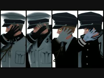 【APヘタリアMMD】LaLaL危【独普英日】