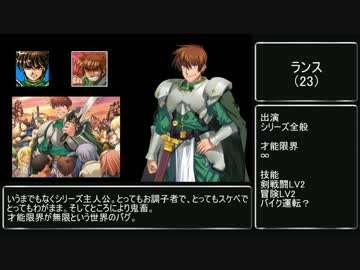 動画で復習するランスシリーズ【人物編Ⅴ】
