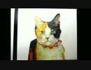 【色鉛筆画/メイキング】 三毛猫の完成までの道のり