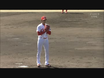 カープドラ３ルーキー床田投手のピッチング＠20170219紅白戦