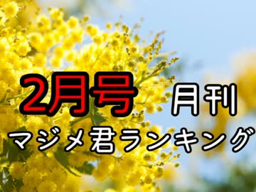 月刊マジメ君ランキング17年2月号
