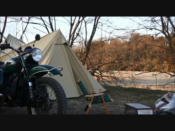 Uralで、薪スト冬キャンプ