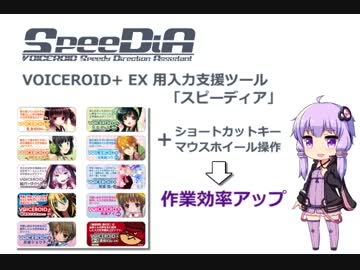 VOICEROID+ EX 入力支援ツール「VOICEROID SpeeDiA」解説動画