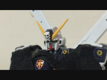 次回予告　ガンプラコマ撮り　クロスボーンガンダムX１
