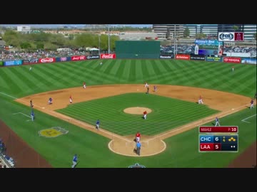 ムネリン、満塁のチャンスで走者一掃のタイムリーツーベースヒット