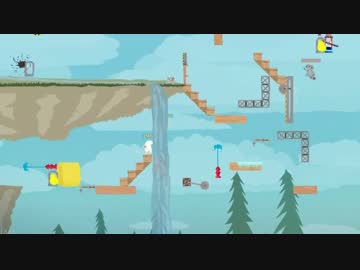 【滝エリア】友人4人でUltimate Chicken Horseをプレイしてみた。【part3】