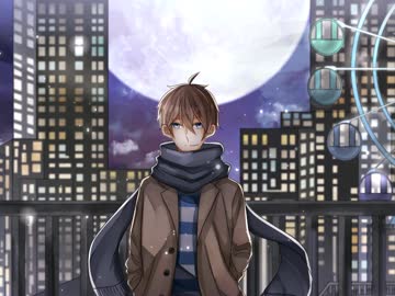 【オリジナル】冬夜街描いてみた
