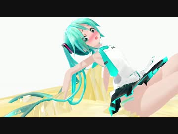 【粘着拘束】初音ミクが接着剤で動けない！(Stuck in Sticky Glue Trap for MMD)