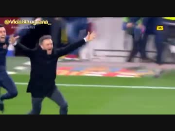 【CL バルセロナ×PSG】ルイス・エンリケ 6点目で喜び大爆発！