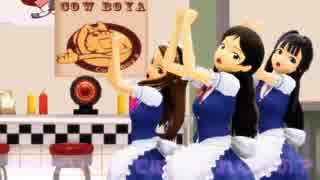 【アイマス】3人揃って、おねがいダーリン【MMD】