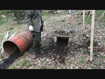 ソロキャンプ（日帰り）　小屋づくり？