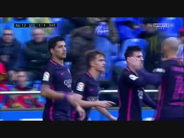 1位vs17位 ≪16-17ラ・リーガ：第27節≫ デポルティーボ vs バルセロナ