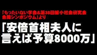 「安倍首相夫人に言えば予算8000万」証言。