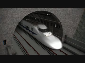MMDで色んな新幹線通過動画