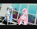 【MMD】桜ミクと雪ミクに神のまにまにを踊ってもらった