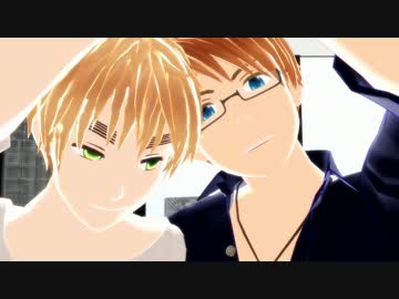 【APヘタリアMMD】味音痴にダブル壁ドンされてるだけ