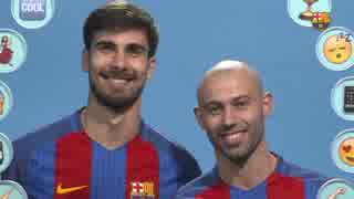 BARÇA EMOJIS バルセロナ 絵文字 - André Gomes & Mascherano ゴメス&マスチェラーノ