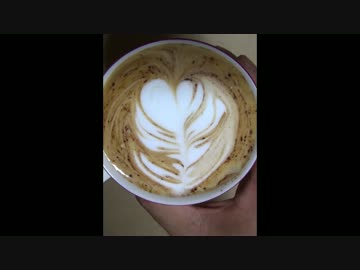 ラテアート　練習ラテ動画