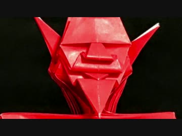 【折り紙】　ガーゴイル（顔＋腕）折ってみた【その３】　