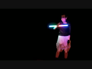 【NT京都】自作ライトセーバーでLEDジャグリング演じてみた